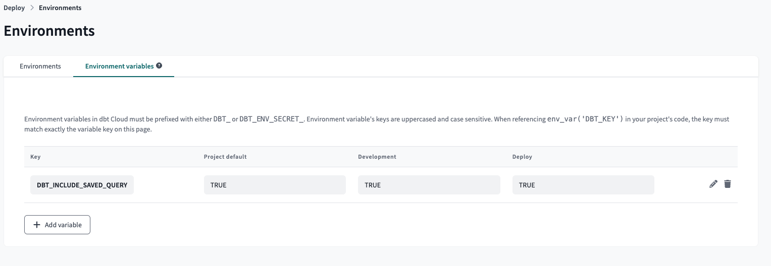 Add an environment variable to run exports in your production run. Add an environment variable to run exports in your production run.